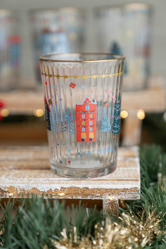 Vannglass 500ml - Rød Leilighet