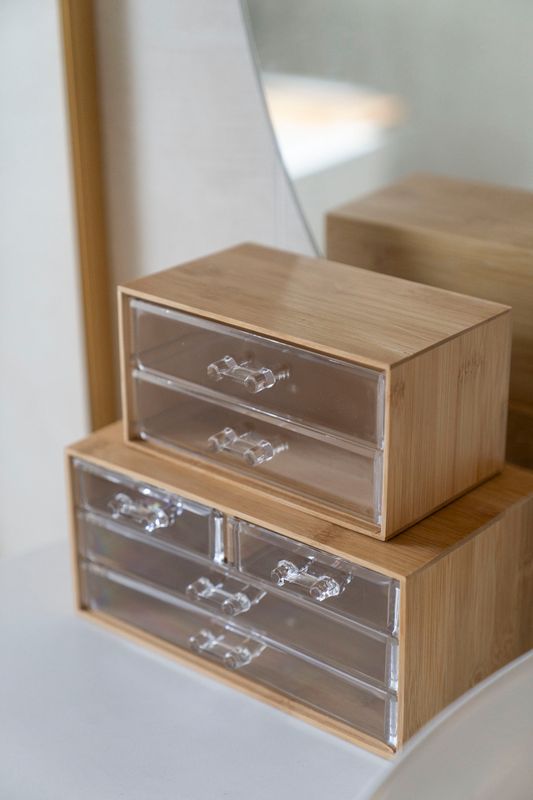 Smykkeoppbevaring Bambus - 18,5x11,5x9cm