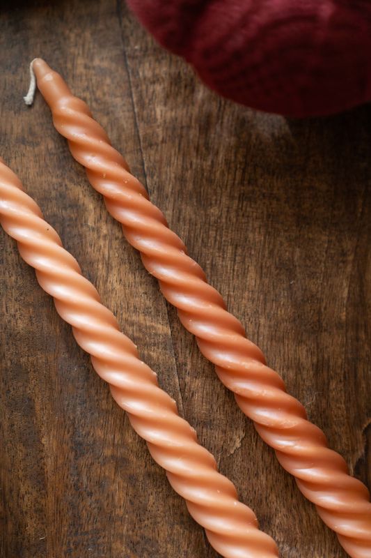 Kronelys Twist 2pk - Oransje