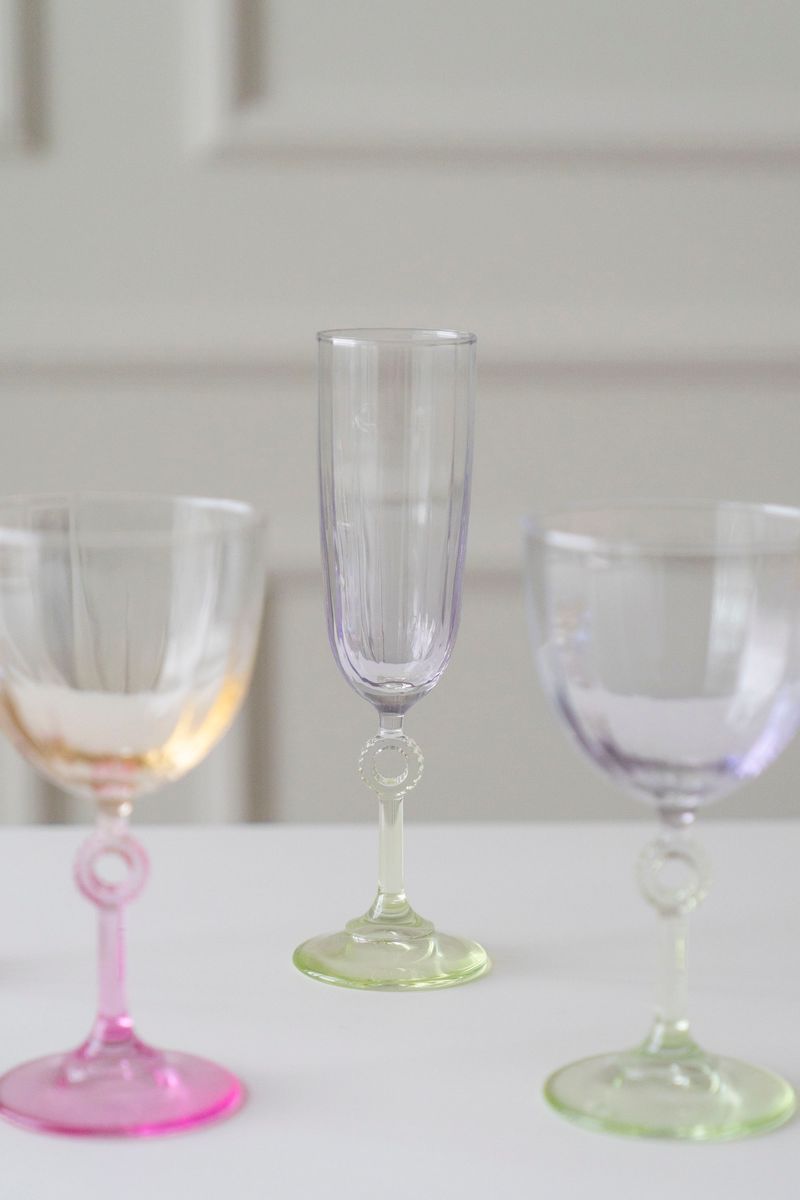 Champagneglass Sirkel 150ml - Grønn