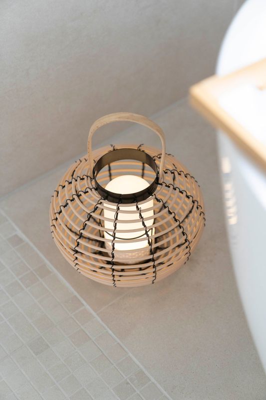 LED Lanterne Bambus 