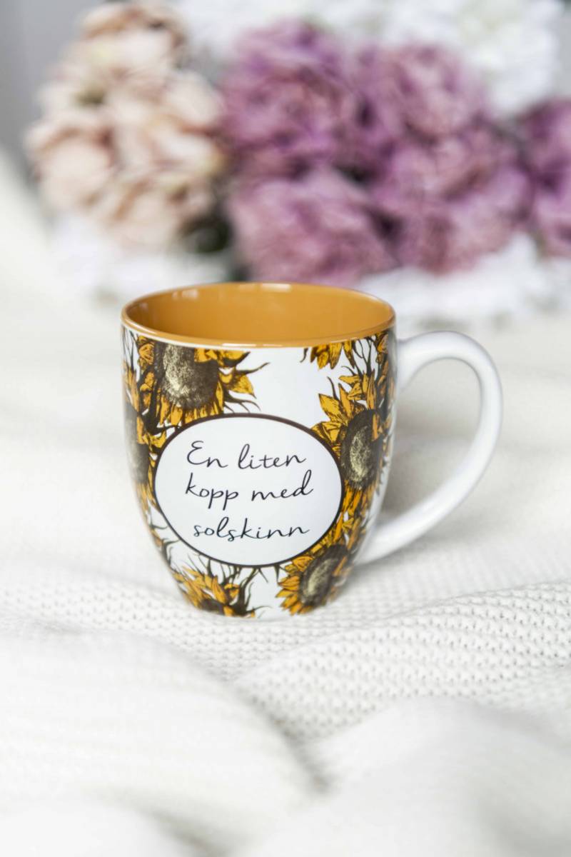 Kopp - GLEDESSPREDER - En liten kopp med solskinn 20cl