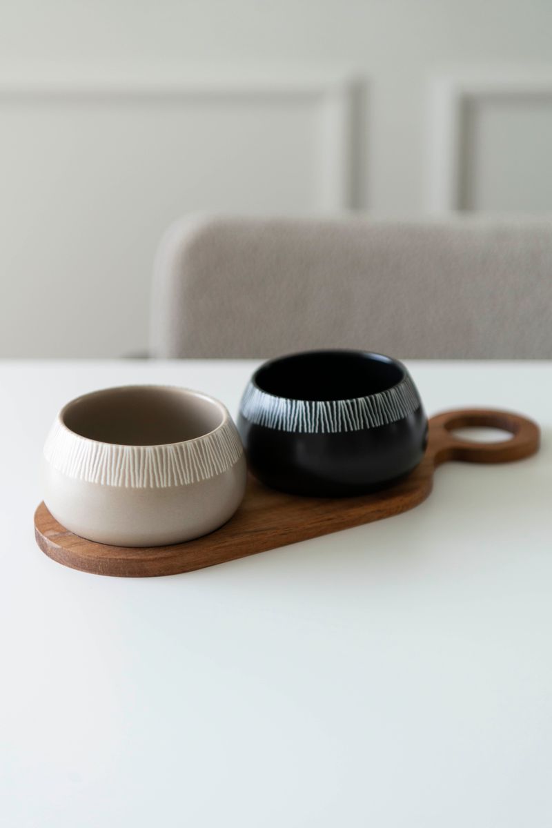 Serveringssett Strå To på Rad