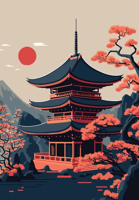 Hovedbilde Poster - Japan Tower