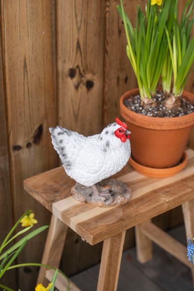 Hovedbilde Hønefigur – hvit