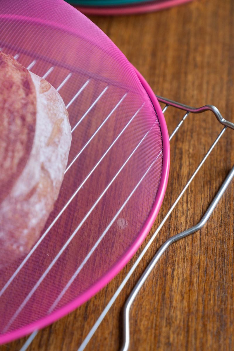 Matdeksel metall – Ø35×H14 cm – Rosa