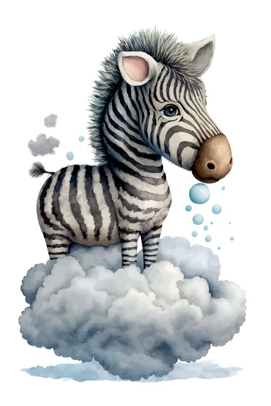 Poster - Himmel Zebra