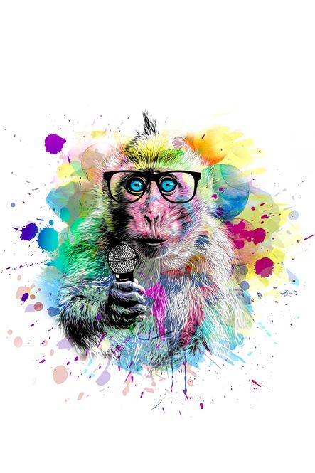 Hovedbilde Poster - Farge Ape