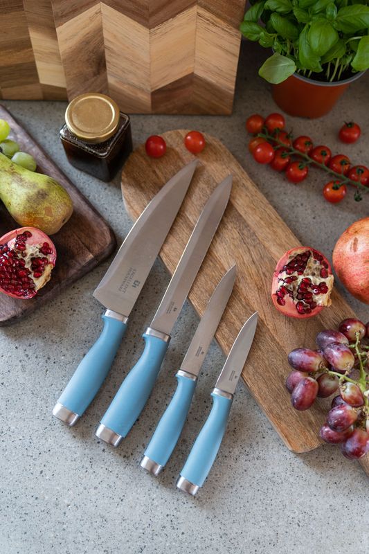 Knivsett - 4pk Blå
