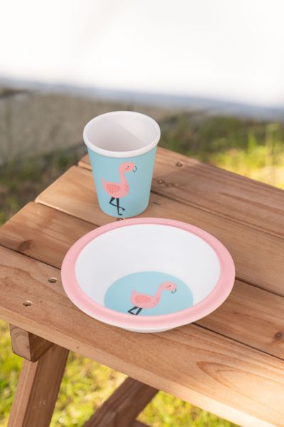 Hovedbilde Play barneskål – 400 ml – flamingo