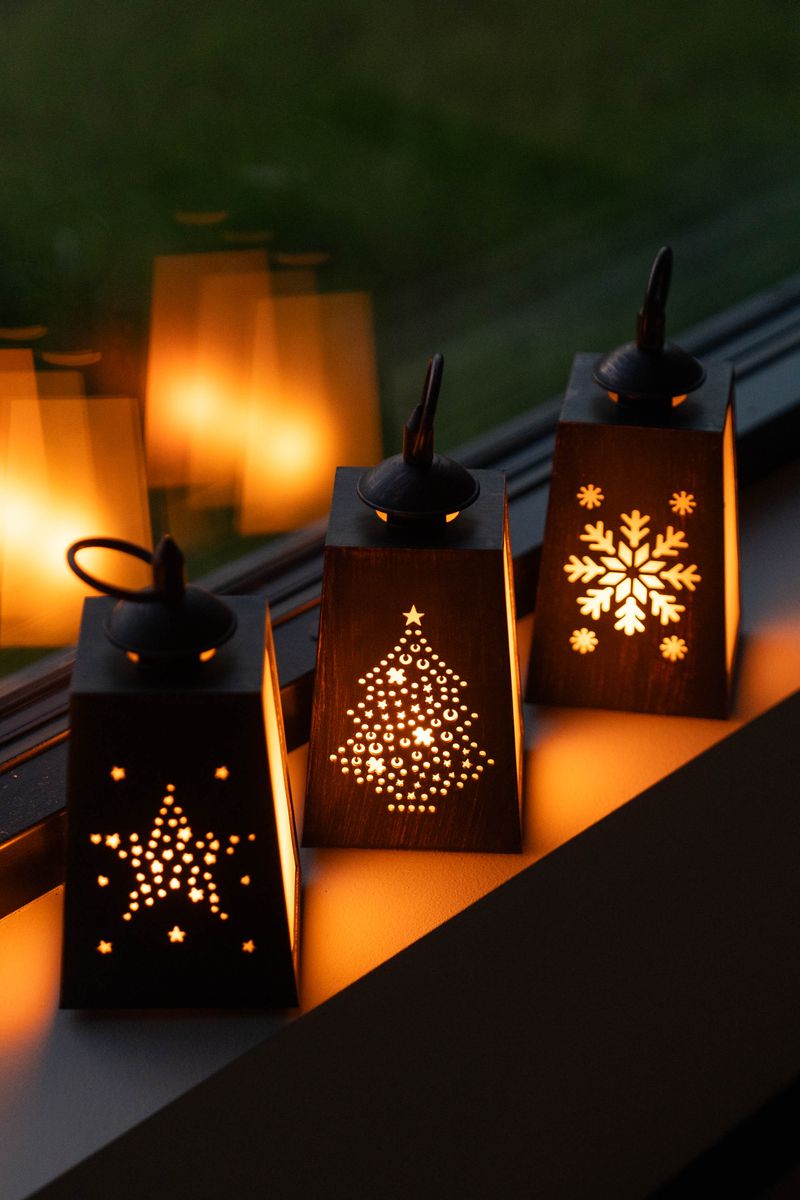 LED Lanterne 10x19cm - Juletre