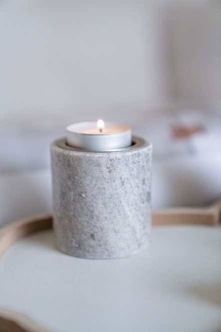 Hovedbilde Telysholder - Marmor 6cm