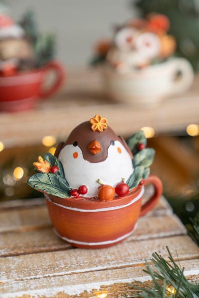 Hovedbilde Kopp Dekorasjon - Fugl