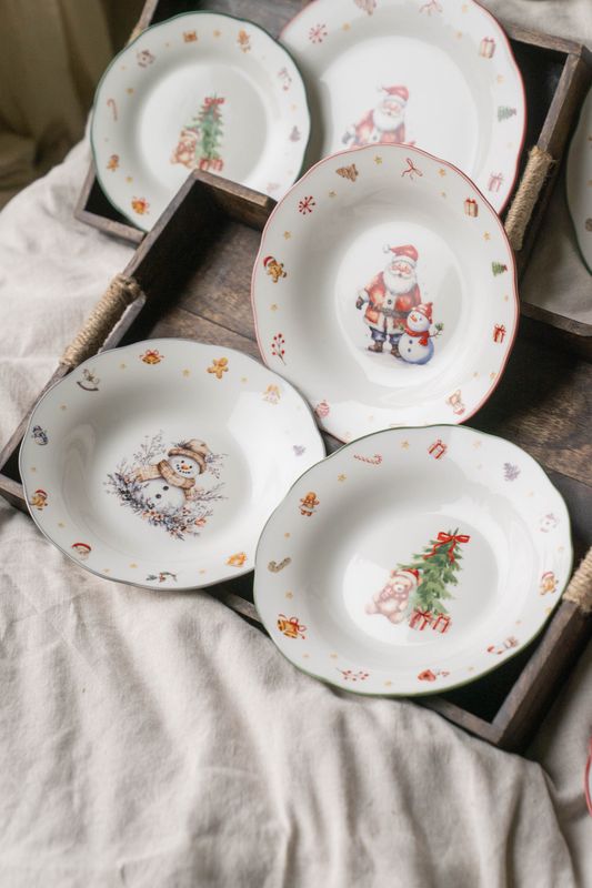 Juleminner Dyp Tallerken 22cm - Nisse