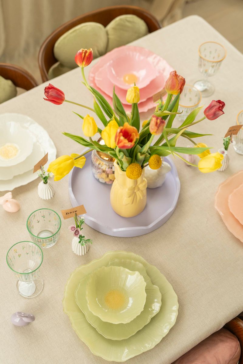 Valmue Tallerken 28cm - Hvit