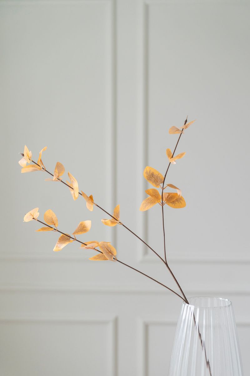 Kunstig Blomst Eucalyptus 85cm - Oransje
