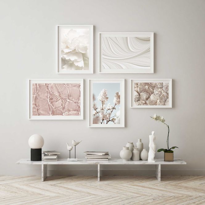 Hovedbilde Poster - Hvit Blomst 2