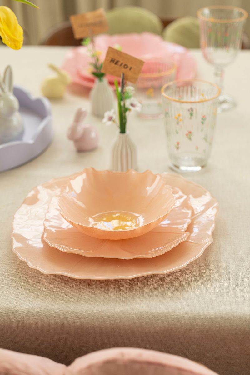 Valmue Tallerken 28cm - Fersken