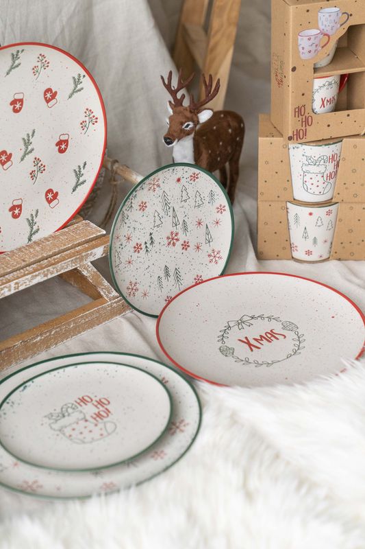 Julehilsen Skål 14cm - Tre