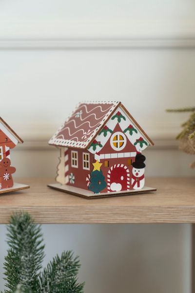 Hovedbilde Treby - Pepperkakehus 9cm Snømann