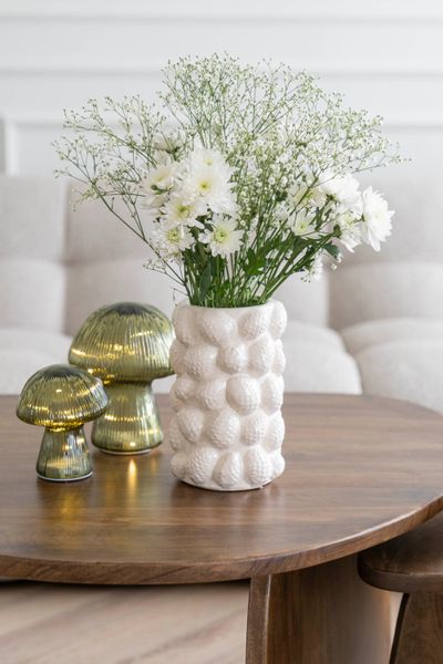 Hovedbilde Vase - Kongle 23cm Beige