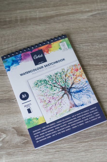 Hovedbilde Vannfarge tegnebok A4