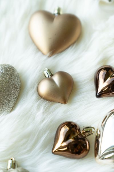 Hovedbilde Julekuler Hjerter 16pk Brun