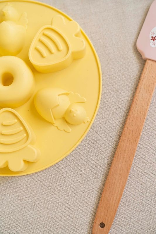 Silikon bakeform – sett med 3 – Gul