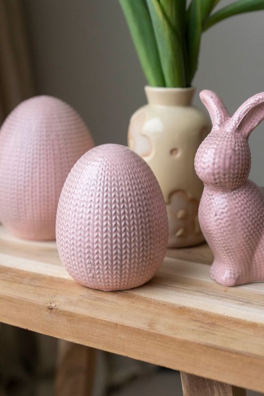 Påskeegg – 11 cm – Rosa