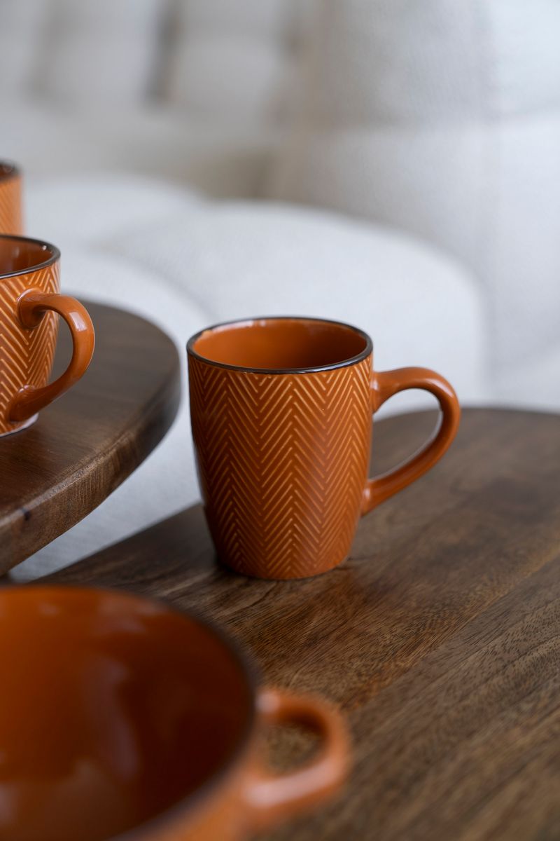 Sikk Sakk - Kopp 370ml Oransje
