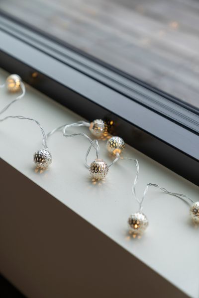 Hovedbilde LED Lyslenke Metal Sølv