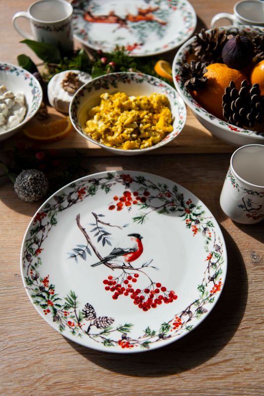 Juletid Tallerken 27cm Dompap