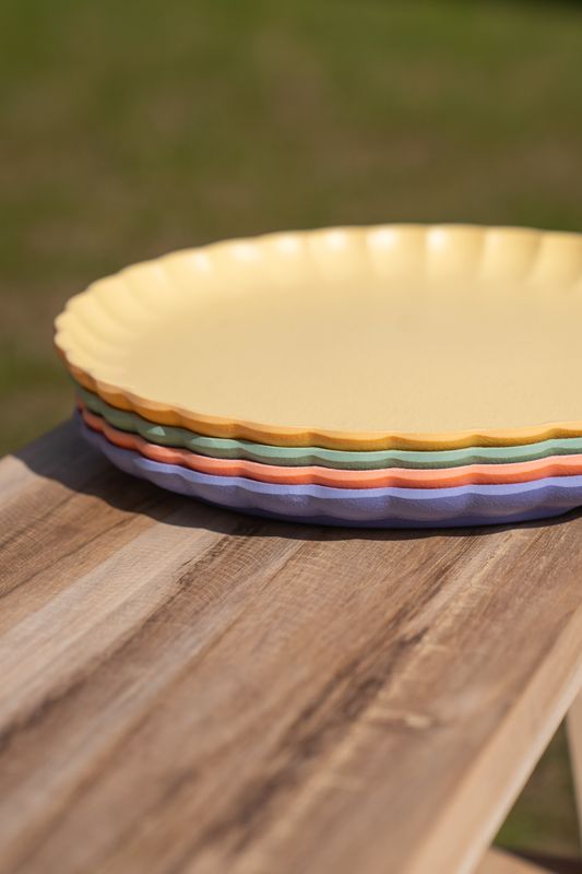 Soft tallerken – Ø27,5 cm – gul