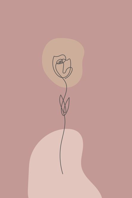 Hovedbilde Poster - Lineart Rose