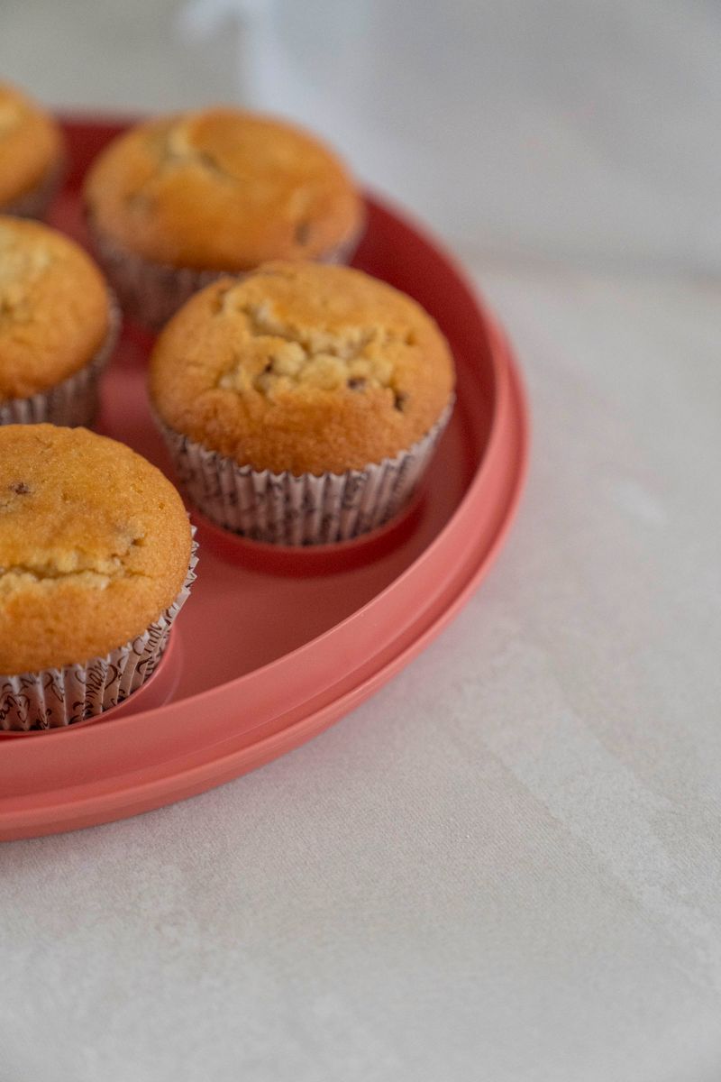 Kakeboks m/cupcake holder - Korall