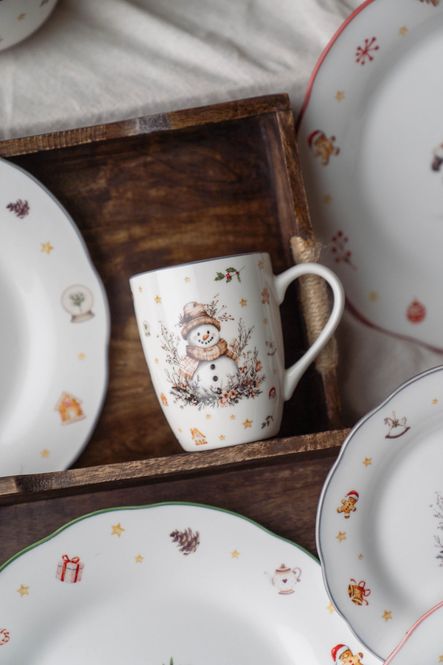 Hovedbilde Juleminner Kopp 340ml - Snømann