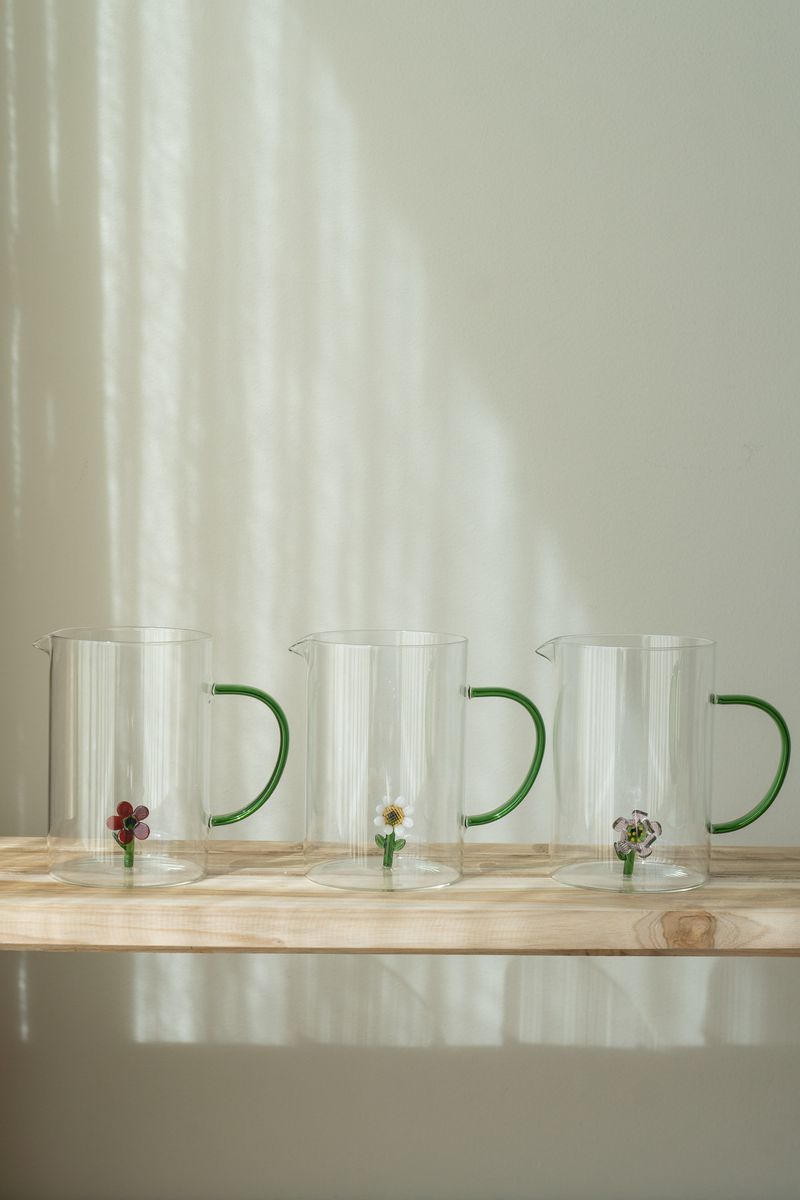 Glassmugge – 1,6 L – Hvit