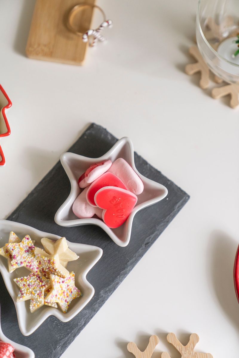 Serveringssett - Julehimmel 