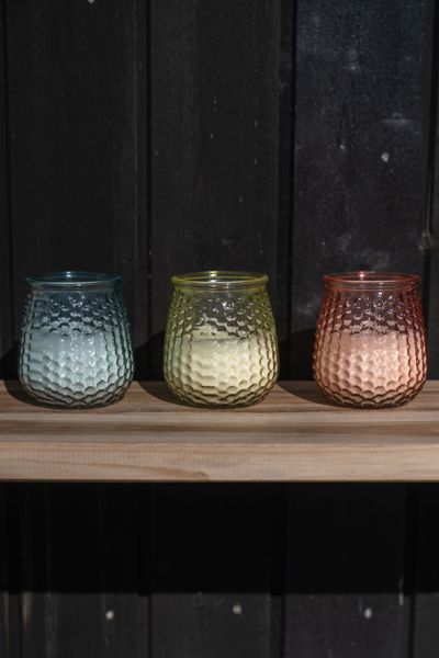 Hovedbilde Citronella- Mygglys i bobleglass – rosa