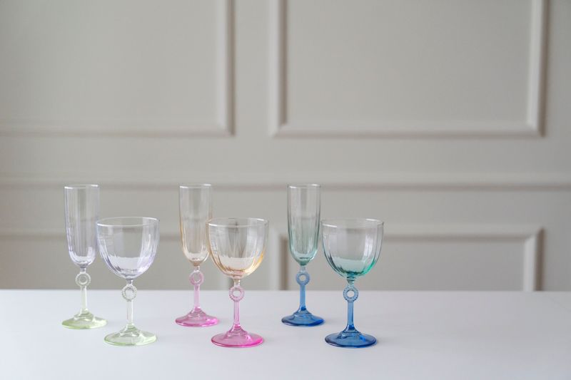 Champagneglass Sirkel 150ml - Rosa