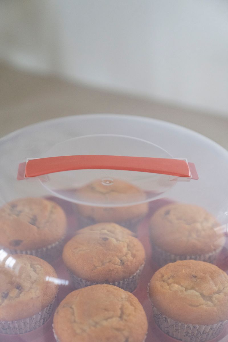 Kakeboks m/cupcake holder - Korall