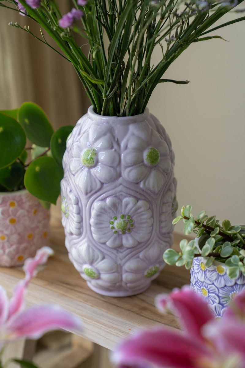Vase blomster – 22 cm – Rosa