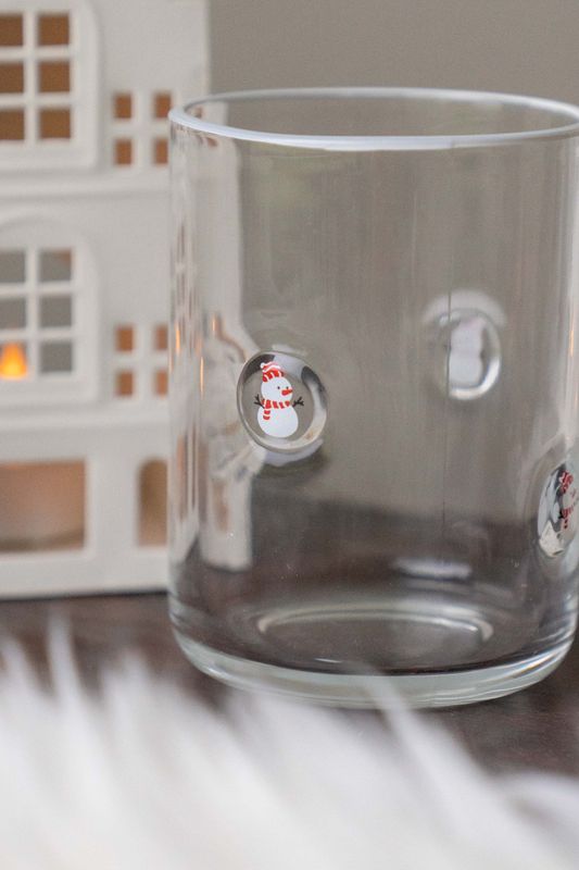 Xmas Vannglass 410ml - Snømann