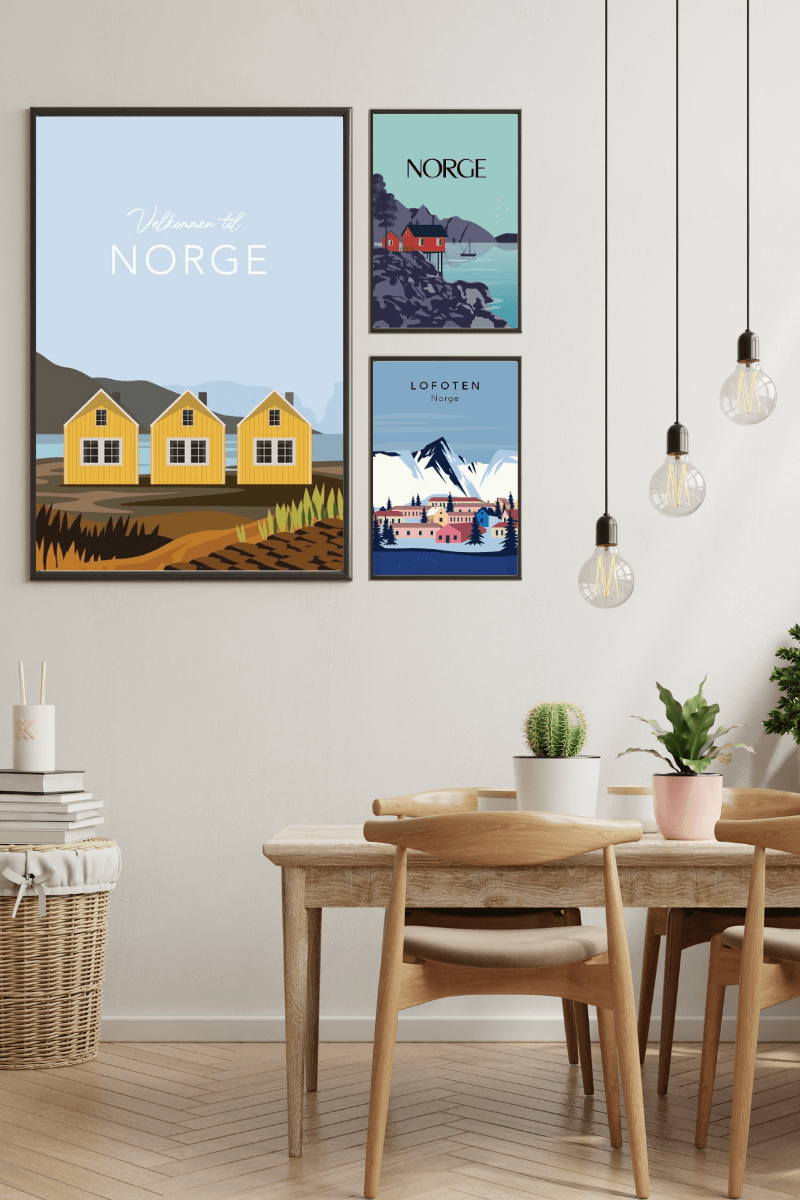 Poster - Abstrakt Lofoten