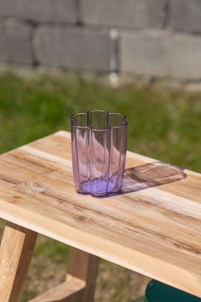 Hovedbilde Blomst drikkeglass – 300 ml – lilla