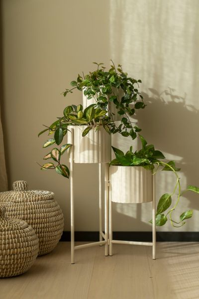 Hovedbilde Blomsterstativ m/3 nivå Beige