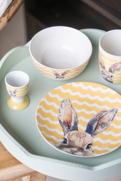 Hovedbilde Lykketass eggeglass – gul