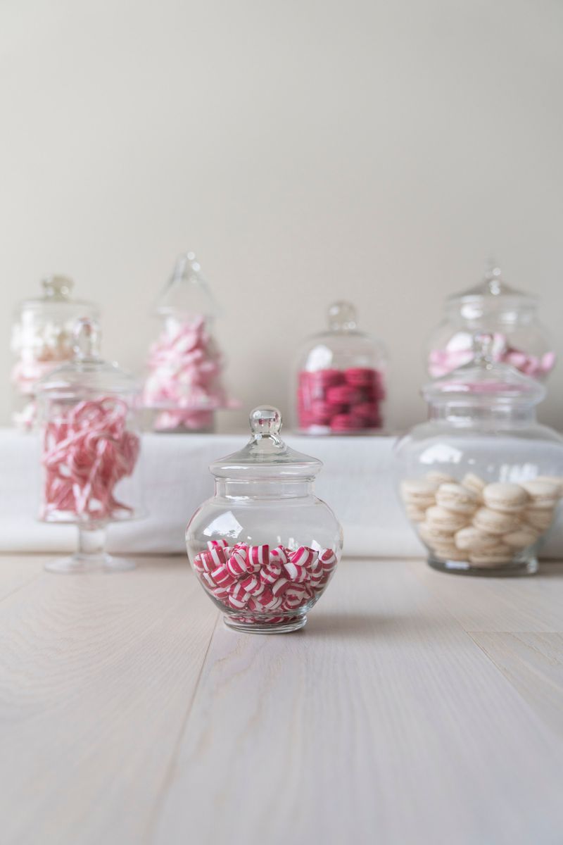 GlassKrukke med lokk 19cm