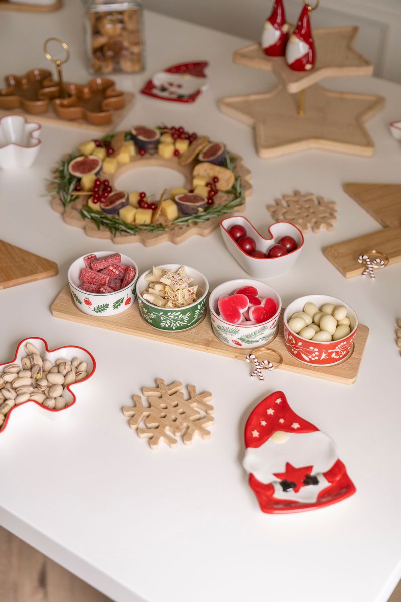 Serveringssett m/4 skåler Juleskog