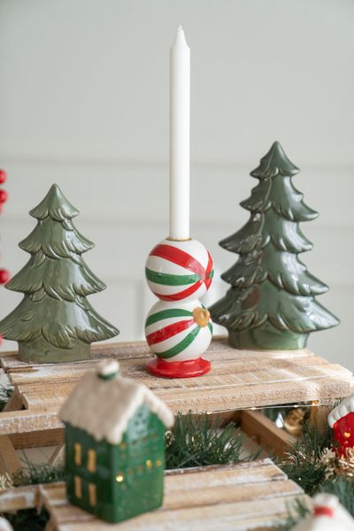 Hovedbilde Lysholder - Julekuler 15cm